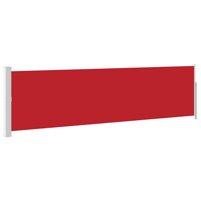Side Awning | Red fabric, grey steel