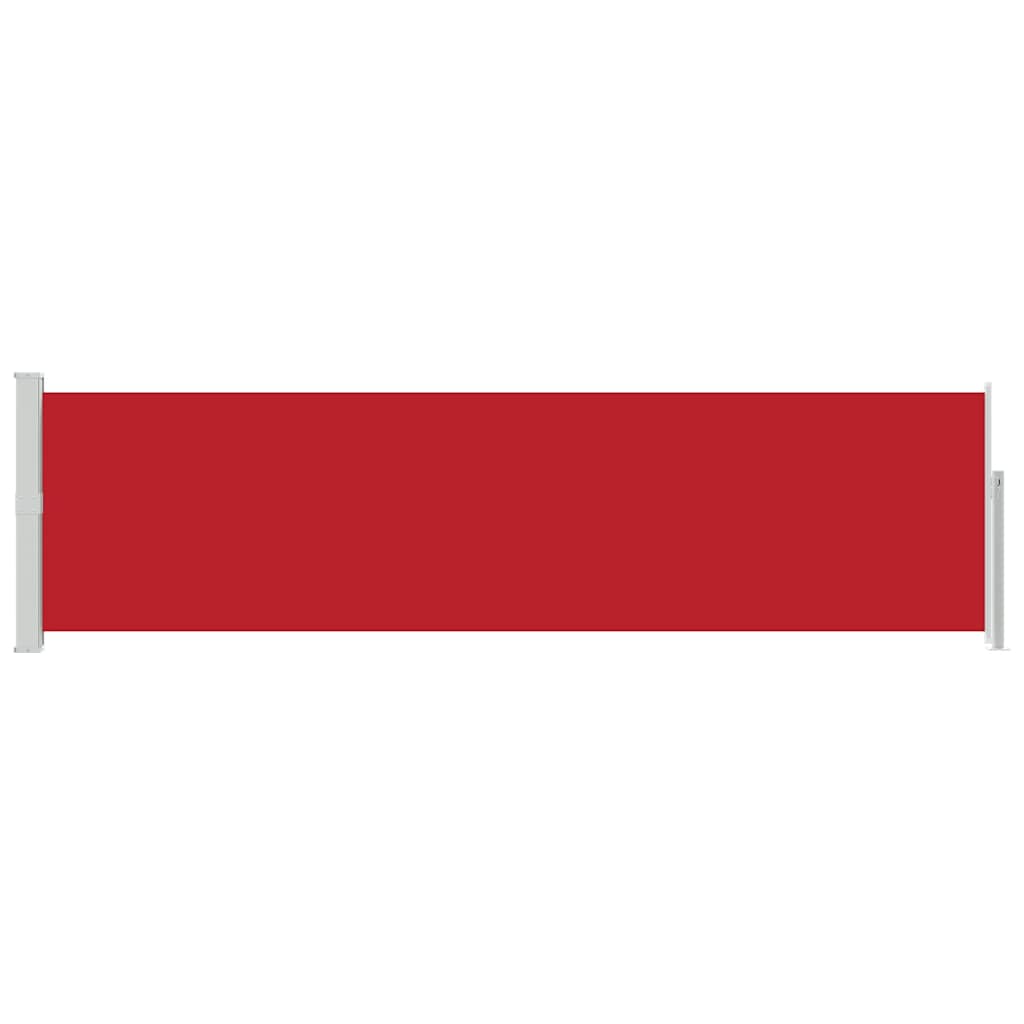 Side Awning | Red fabric, grey steel