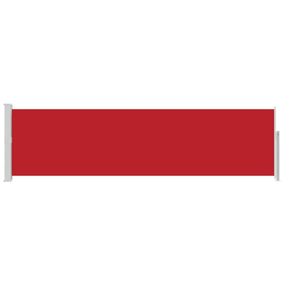Side Awning | Red fabric, grey steel