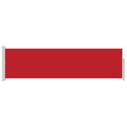 Patio Retractable Side Awning 140x500 cm Red