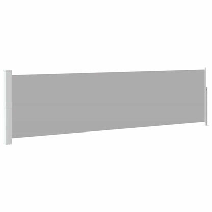 Patio Retractable Side Awning 140x500 cm Grey