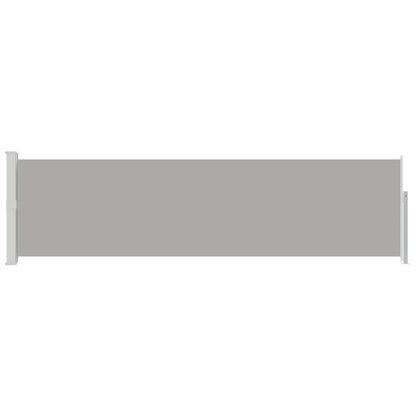 Patio Retractable Side Awning 140x500 cm Grey