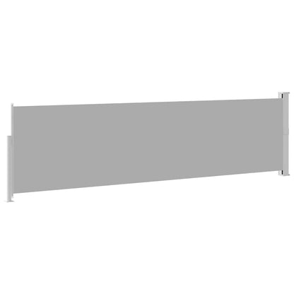 Patio Retractable Side Awning 140x500 cm Grey