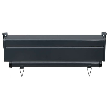 Balcony Side Awning 65x250 cm Black