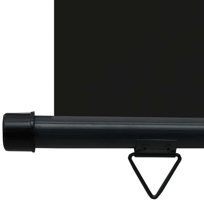 Balcony Side Awning 65x250 cm Black