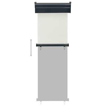 Balcony Vertical Awning | Cream | Polyester, Aluminium, Steel | 65x250 cm
