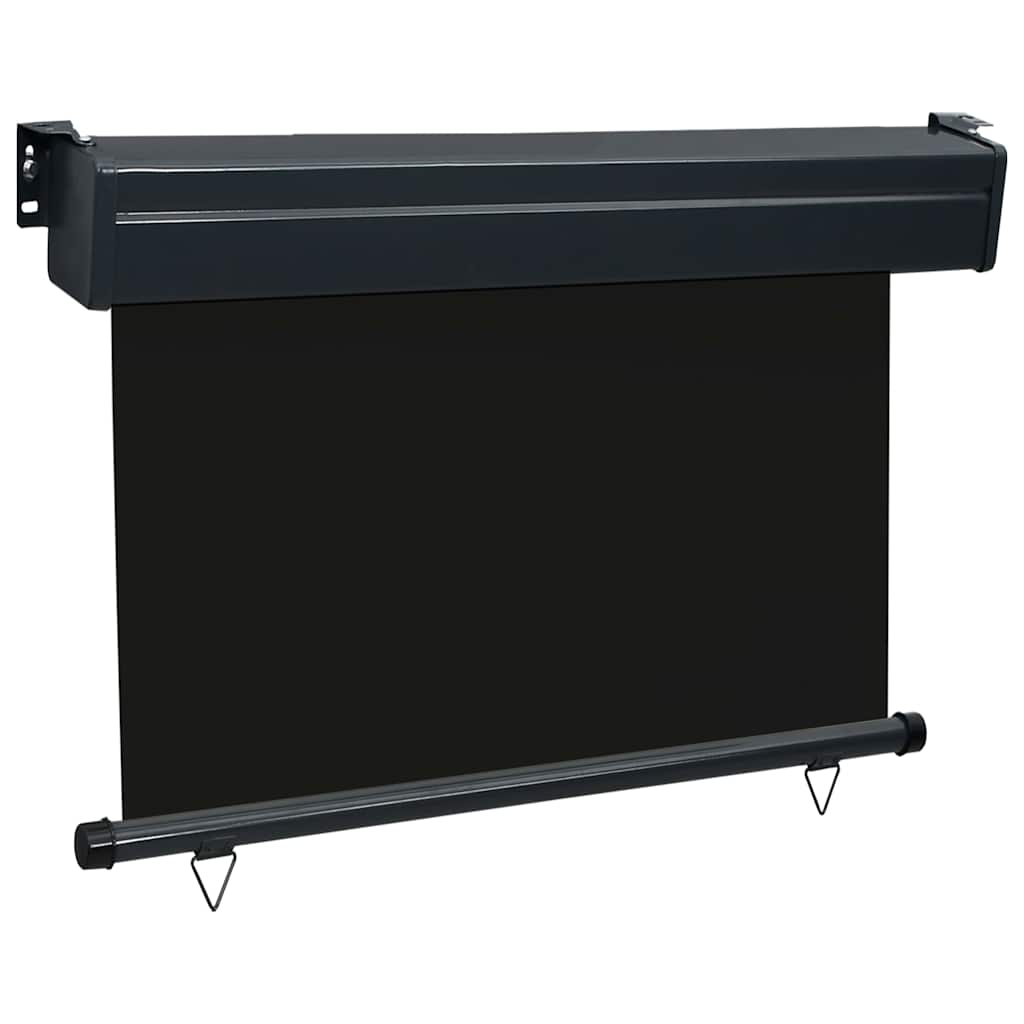 Balcony Side Awning 85x250 cm Black