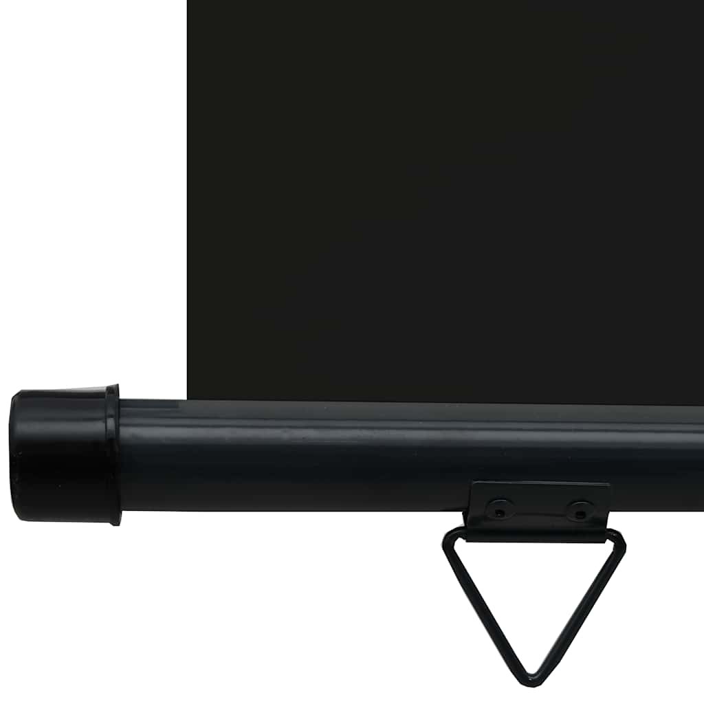 Balcony Side Awning | Black | Steel, Aluminium, Polyester | 105x250 cm