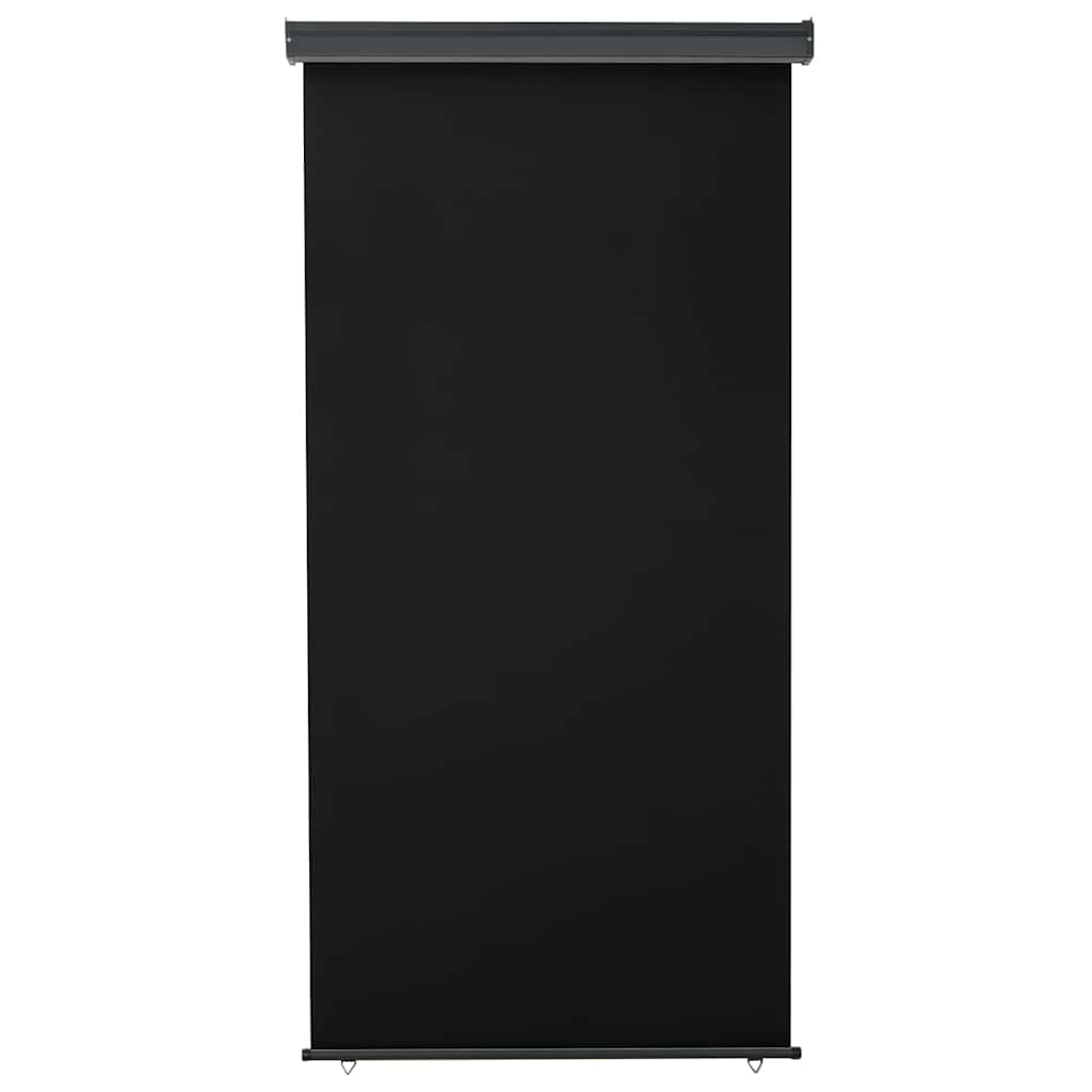 Balcony Side Awning 125x250 cm Black