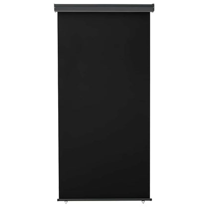 Balcony Side Awning 125x250 cm Black