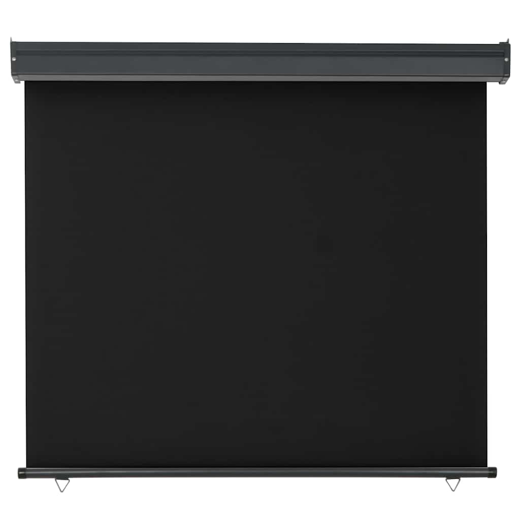 Balcony Side Awning 125x250 cm Black