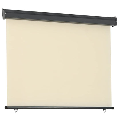 Balcony Side Awning 125x250 cm Cream