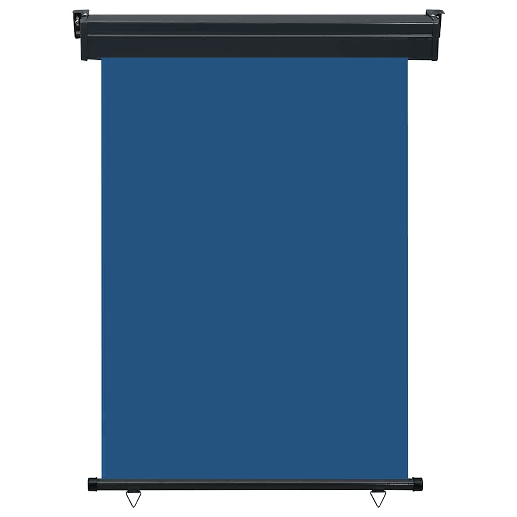 Balcony Side Awning | Blue | Steel, aluminium, fabric (100% polyester)