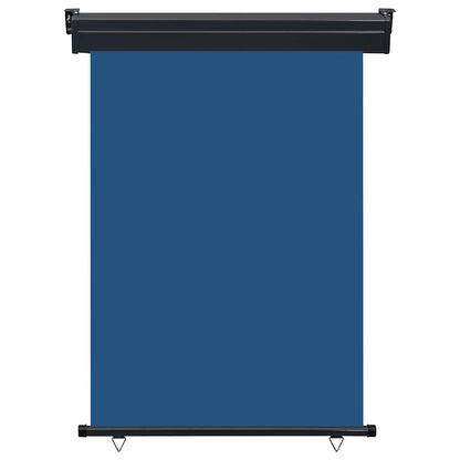 Balcony Side Awning | Blue | Steel, aluminium, fabric (100% polyester)