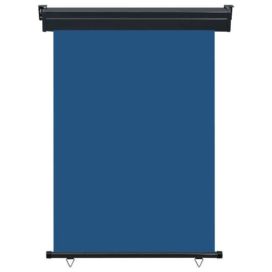 Balcony Side Awning | Blue | Steel, aluminium, fabric (100% polyester)