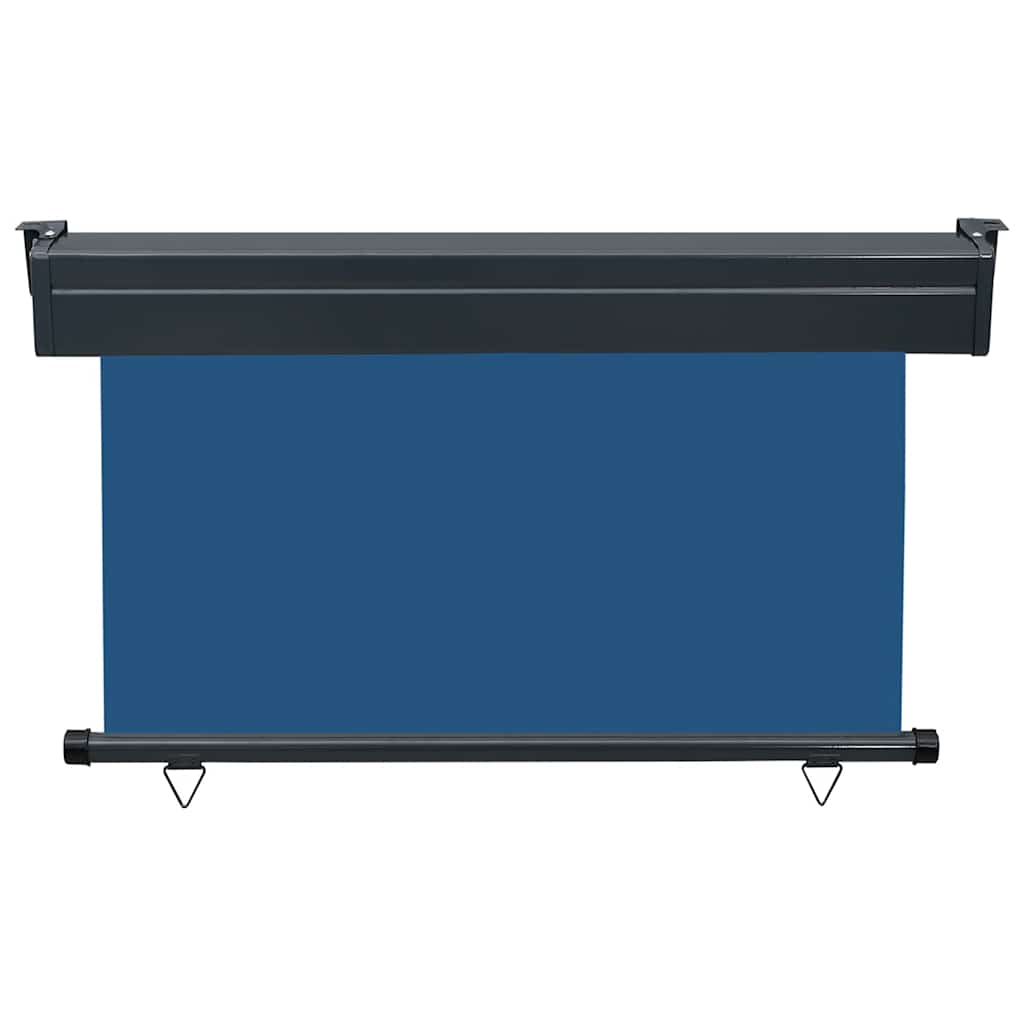 Balcony Side Awning | Blue | Steel, aluminium, fabric (100% polyester)