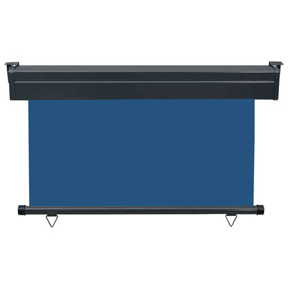 Balcony Side Awning | Blue | Steel, aluminium, fabric (100% polyester)