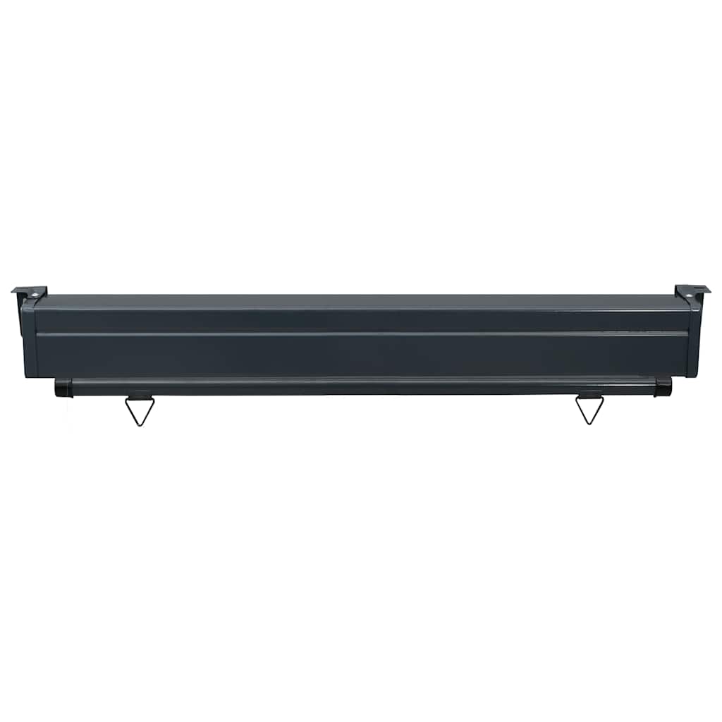 Balcony Side Awning | Blue | Steel, aluminium, fabric (100% polyester)