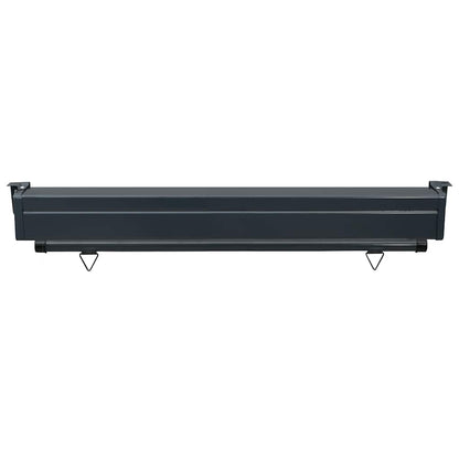 Balcony Side Awning | Blue | Steel, aluminium, fabric (100% polyester)