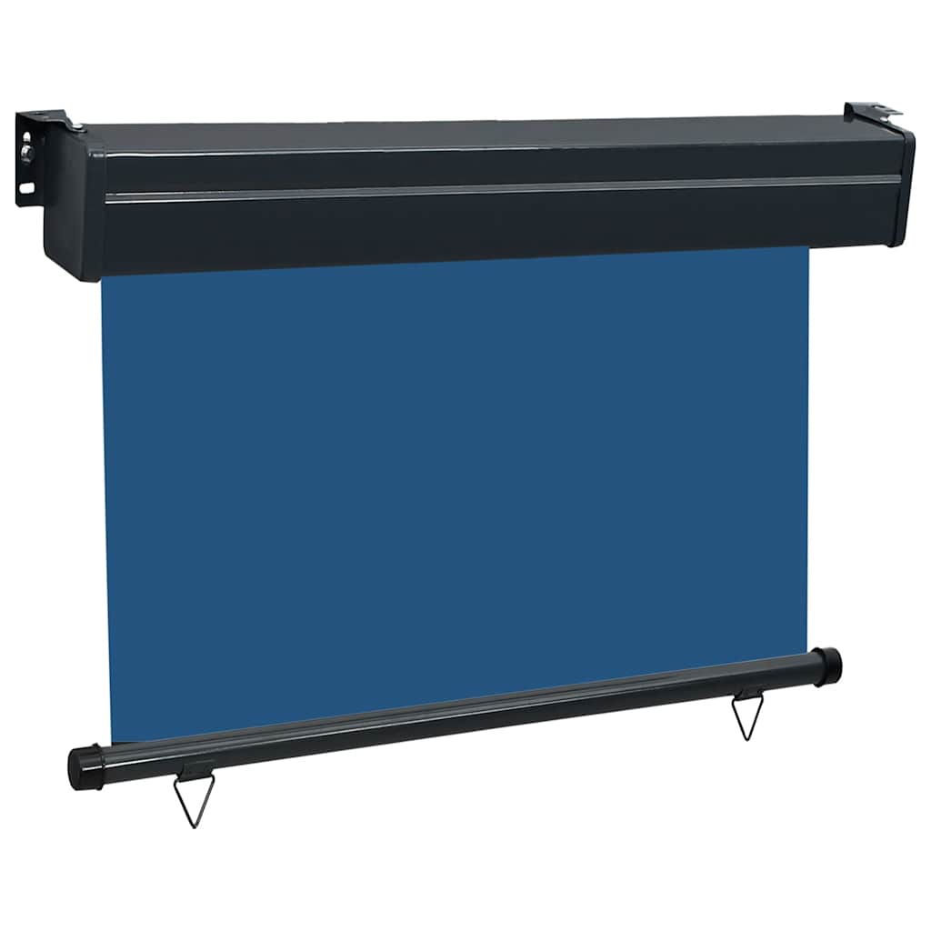 Balcony Side Awning | Blue | Steel, aluminium, fabric (100% polyester)
