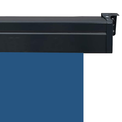 Balcony Side Awning | Blue | Steel, aluminium, fabric (100% polyester)