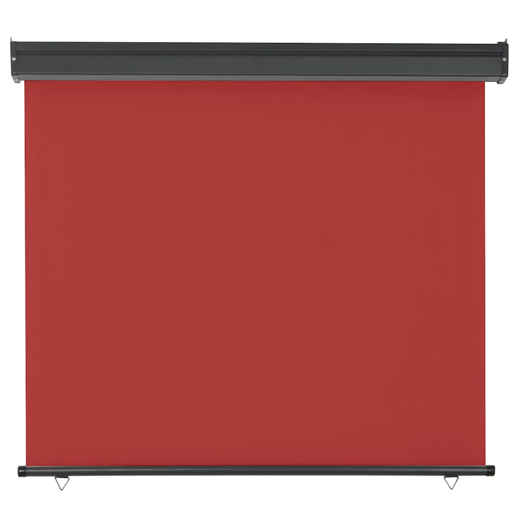 Balcony Side Awning 125x250 cm Red