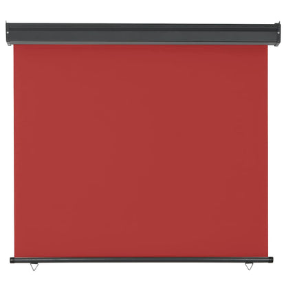 Balcony Side Awning 125x250 cm Red