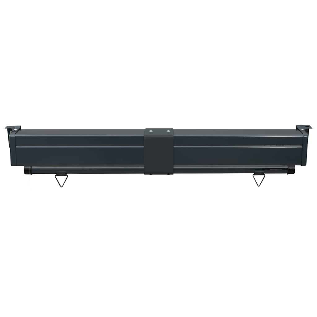 Balcony Side Awning | Red | Steel | 125 cm x 250 cm | Retractable