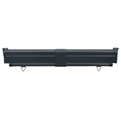 Balcony Side Awning | Red | Steel | 125 cm x 250 cm | Retractable