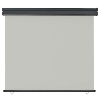 Balcony Side Awning | Grey | Steel, aluminium, polyester | Medium