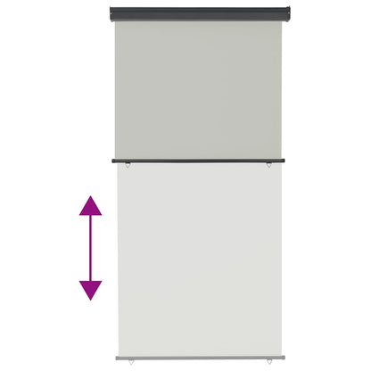 Balcony Side Awning | Grey | Steel, aluminium, polyester | Medium
