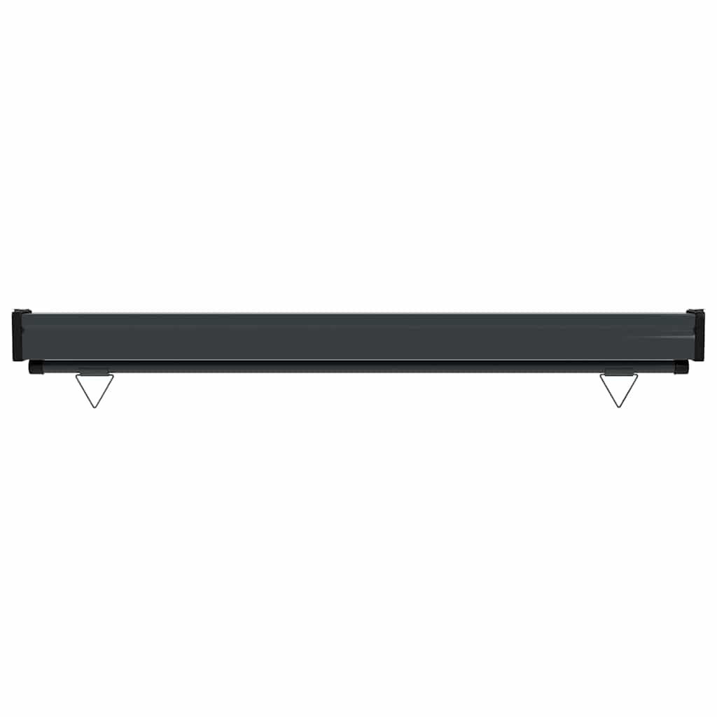 Balcony Side Awning | Brown | Polyester, Aluminium, Steel | 125x250 cm