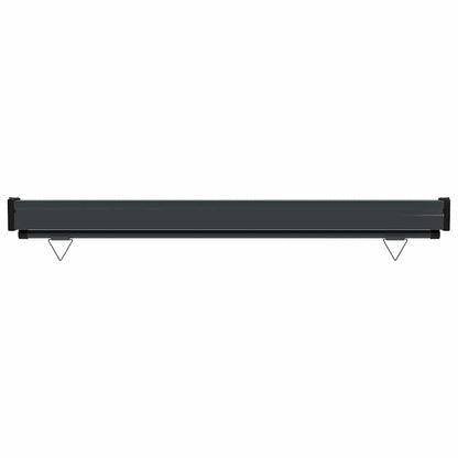 Balcony Side Awning | Brown | Polyester, Aluminium, Steel | 125x250 cm
