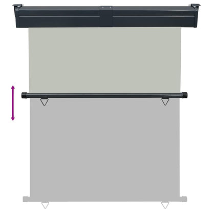 48428 vidaXL Balcony Side Awning 145x250 cm Grey