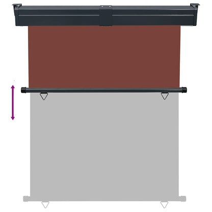 48429 vidaXL Balcony Side Awning 145x250 cm Brown