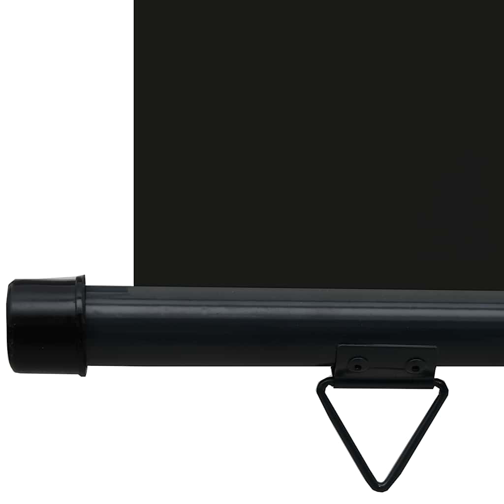 Balcony Side Awning | Black | Steel, aluminium, 100% polyester fabric