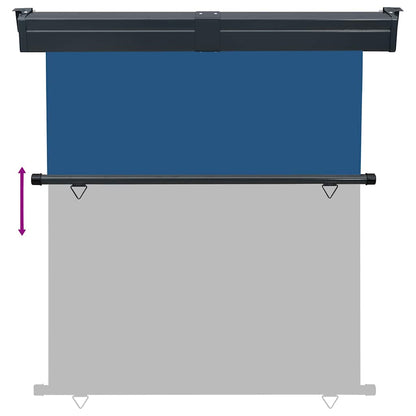 48432 vidaXL Balcony Side Awning 165x250 cm Blue