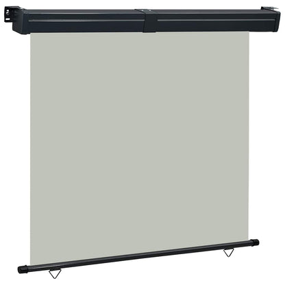 48434 vidaXL Balcony Side Awning 165x250 cm Grey