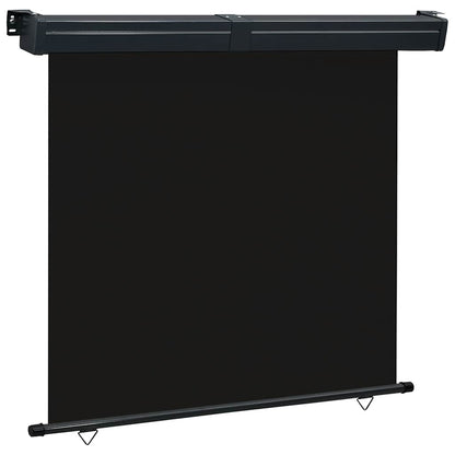 Balcony Side Awning | Black | Steel, aluminium, polyester | 175x250 cm