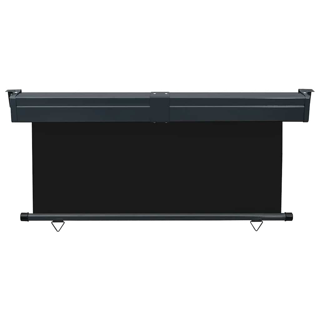 Balcony Side Awning | Black | Steel, aluminium, polyester | 175x250 cm