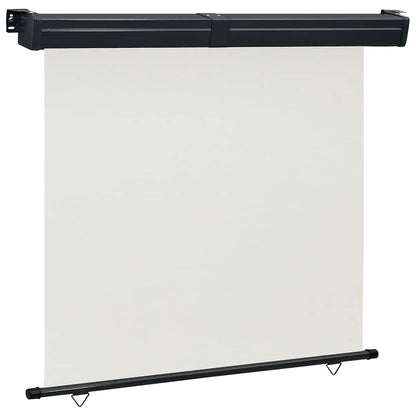Balcony Side Awning | Cream | Polyester, Aluminium, Steel | 175 x 250 cm
