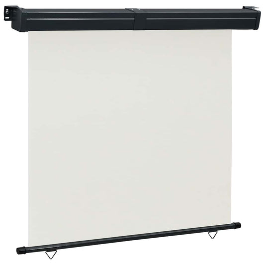 Balcony Side Awning | Cream | Polyester, Aluminium, Steel | 175 x 250 cm