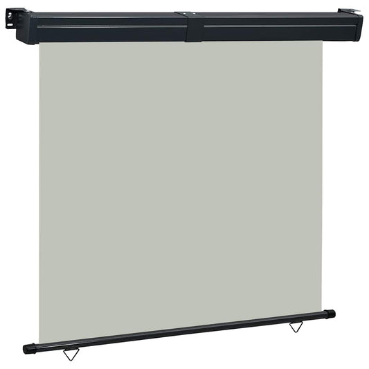 Balcony Side Awning | Grey | Steel | 175x250 cm | Retractable