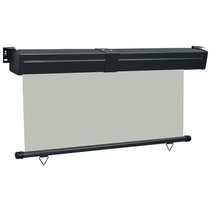 Balcony Side Awning | Grey | Steel | 175x250 cm | Retractable