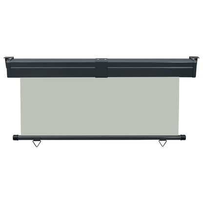 Balcony Side Awning | Grey | Steel | 175x250 cm | Retractable