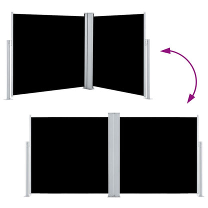 Side Awning | Black | Polyester with PU coating | 100x600 cm