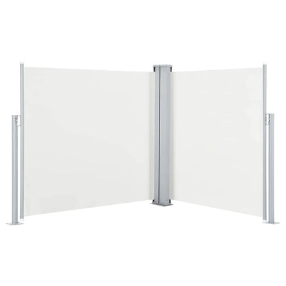48443 vidaXL Retractable Side Awning Cream 100x600 cm