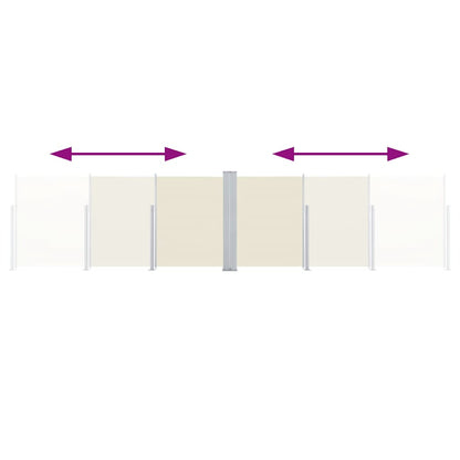 Retractable Side Awning Cream 100x600 cm