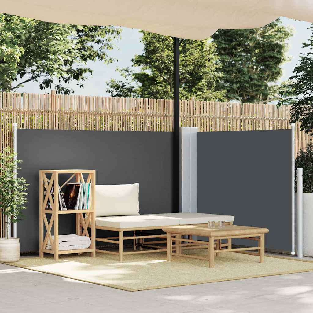 Retractable Side Awning Anthracite 100x600 cm