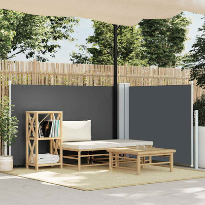 Retractable Side Awning Anthracite 100x600 cm